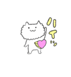 ハートがとびだしたねこのスタンプ（個別スタンプ：12）