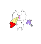 ハートがとびだしたねこのスタンプ（個別スタンプ：16）