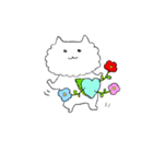 ハートがとびだしたねこのスタンプ（個別スタンプ：20）
