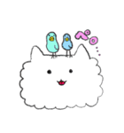 ハートがとびだしたねこのスタンプ（個別スタンプ：34）
