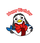 腹筋ペンギン 1歩目（個別スタンプ：21）