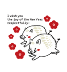 ユコちゃん新春スタンプ2019 (英語版)（個別スタンプ：2）