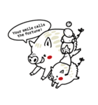 ユコちゃん新春スタンプ2019 (英語版)（個別スタンプ：3）