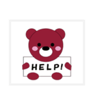 真顔のクマきち第2弾（個別スタンプ：7）