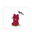 真顔のクマきち第2弾（個別スタンプ：18）