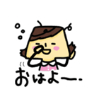 プリンちゃんとくまこ その1（個別スタンプ：6）