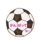 サッカーボールで気持ちを伝える（個別スタンプ：38）