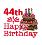 37〜72歳お誕生日お祝い1年毎に違うカラー（個別スタンプ：12）