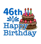37〜72歳お誕生日お祝い1年毎に違うカラー（個別スタンプ：14）