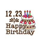 動く☆12月17日〜31日のお誕生日お祝い（個別スタンプ：16）