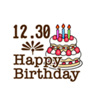 動く☆12月17日〜31日のお誕生日お祝い（個別スタンプ：23）