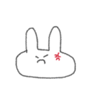 ふわふわ手書きうさぎさん（個別スタンプ：7）