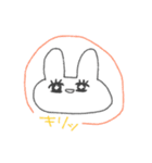 ふわふわ手書きうさぎさん（個別スタンプ：8）