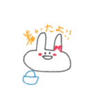 ふわふわ手書きうさぎさん（個別スタンプ：12）