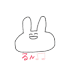ふわふわ手書きうさぎさん（個別スタンプ：16）