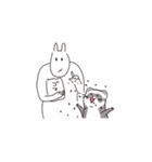 うさぎとフェレットちゃん（個別スタンプ：2）