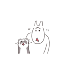 うさぎとフェレットちゃん（個別スタンプ：3）
