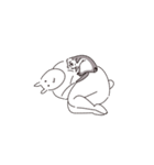 うさぎとフェレットちゃん（個別スタンプ：5）