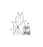うさぎとフェレットちゃん（個別スタンプ：6）