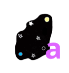 宇宙 x くみちゃ（個別スタンプ：3）