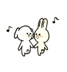 まぁるい犬とウサギのほのぼの日常生活（個別スタンプ：32）