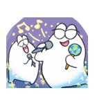 カラフルホワイトくん（個別スタンプ：3）