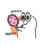 カラフルホワイトくん（個別スタンプ：34）