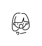 無気力な女の子（個別スタンプ：3）