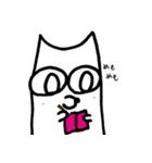 白ネコのへらい（heraifu）（個別スタンプ：9）