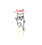 白ネコのへらい（heraifu）（個別スタンプ：21）