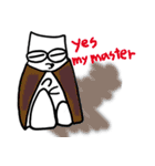 白ネコのへらい（heraifu）（個別スタンプ：33）