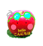シャイな林檎くん（個別スタンプ：2）