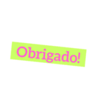 Português♡ポルトガル語♡Portuguese（個別スタンプ：3）