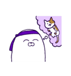 ムラサキ担当あざらしさん（個別スタンプ：24）