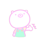 顔で語るクマ（個別スタンプ：3）