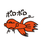 赤いベタの日常会話スタンプ（個別スタンプ：21）