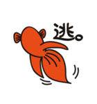 赤いベタの日常会話スタンプ（個別スタンプ：27）