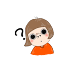 テキトー系女子 1（個別スタンプ：4）