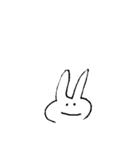 しゃべらないうさぎ（個別スタンプ：1）