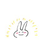 しゃべらないうさぎ（個別スタンプ：7）