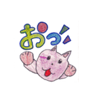 ほののんのむらさきネコ（個別スタンプ：10）
