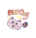 ほののんのむらさきネコ（個別スタンプ：12）