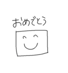 白い四角（個別スタンプ：6）