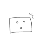 白い四角（個別スタンプ：30）