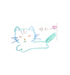 クーピーで描いたネコ 1（個別スタンプ：2）