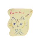 クーピーで描いたネコ 1（個別スタンプ：6）