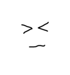 顔文字.s（個別スタンプ：6）