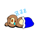 クマのぬいぐるみくまお。（個別スタンプ：3）