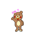 クマのぬいぐるみくまお。（個別スタンプ：4）