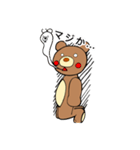 クマのぬいぐるみくまお。（個別スタンプ：8）